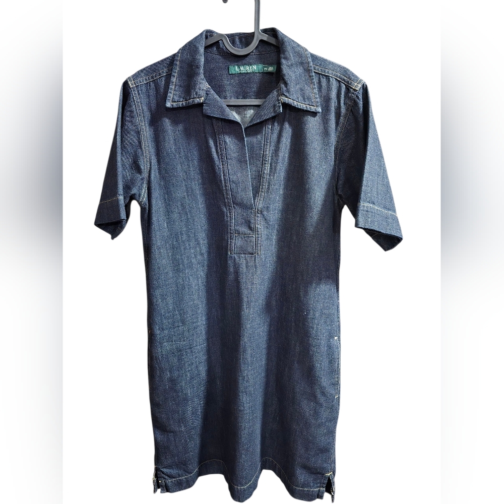 Women's Denim Lauren Ralph Lauren Dress   Size Petite Small